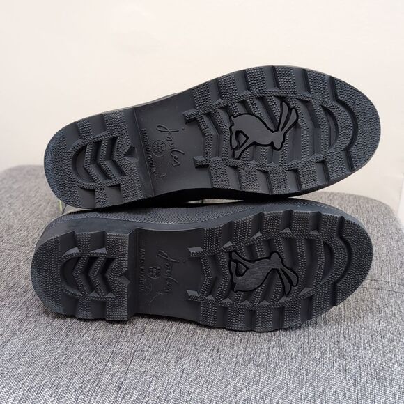 Joules Black and Blue Lightening Rain & Snow Boots Sz 4 - Picture 5 of 9